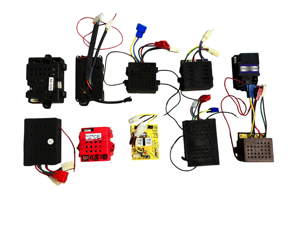 27 Mhz Regelaar / Ontvanger (Printplaat) Voor Elektrische Kinderauto's - Type C, 12 volt 27 MHz