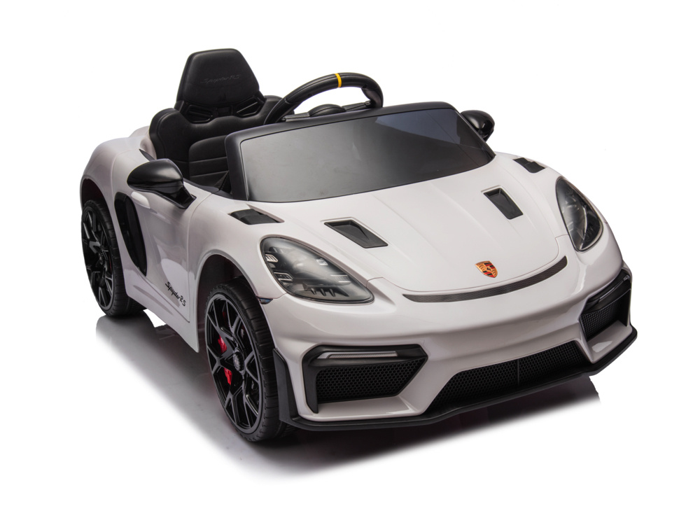 Porsche Spyder Rs, 12 Volt Kinder Accu Auto, Rubberen Banden, Leder Zitje En Meer! Porsche Spyder Rs, 12 Volt Kinder Accu Auto, Rubberen Banden, Leder Zitje En Meer!