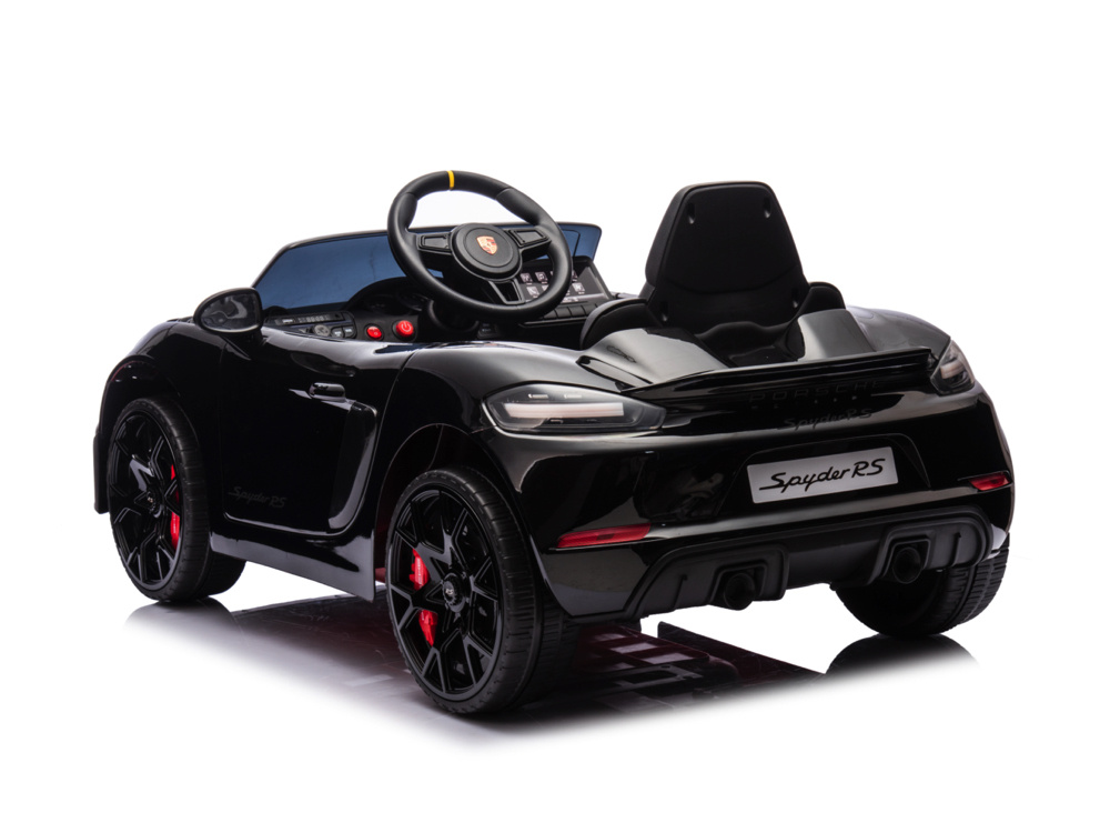 Porsche Spyder Rs, 12 Volt Lithium Accu, Rubberen Banden, Leder Zitje En Meer! Porsche Spyder Rs, 12 Volt Lithium Accu, Rubberen Banden, Leder Zitje En Meer!
