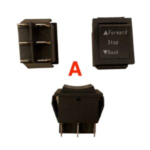 Schakelaars En Aan/Uit Knopjes Voor Elektrische Kinderauto's, Motors En Quads - (A) Forward - Stop - Backward