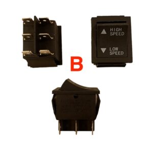 Schakelaars En Aan/Uit Knopjes Voor Elektrische Kinderauto's, Motors En Quads - (B) High Speed - Low Speed