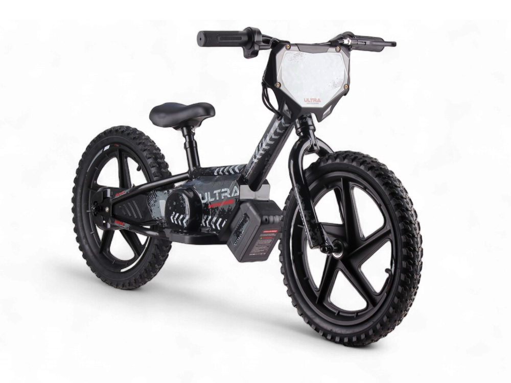24 Volt Elektrische Balance Bike Met 16 Inch Wielen, Elektrische Motor - Zwart