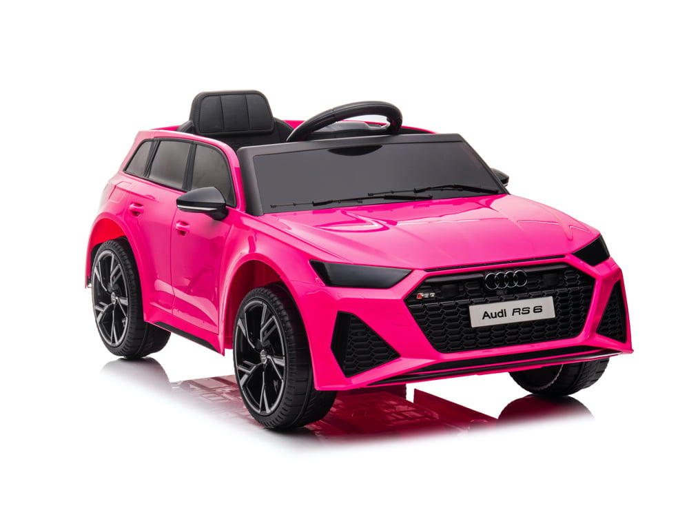 Audi Rs6,12 Volt Elektrische Kinderauto Met Rubberen Banden, Leder Zitje En Meer!