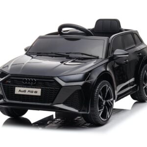 Audi Rs6,12 Volt Elektrische Kinderauto Met Rubberen Banden, Leder Zitje En Meer!