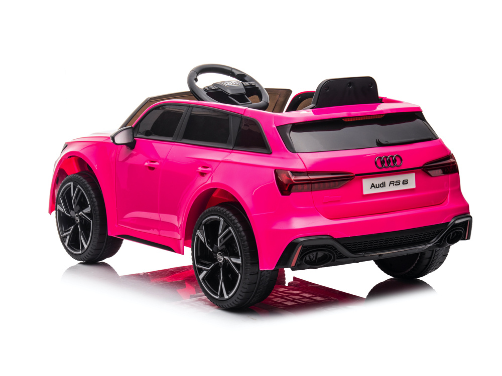 Audi Rs6,12 Volt Elektrische Kinderauto Met Rubberen Banden, Leder Zitje En Meer!