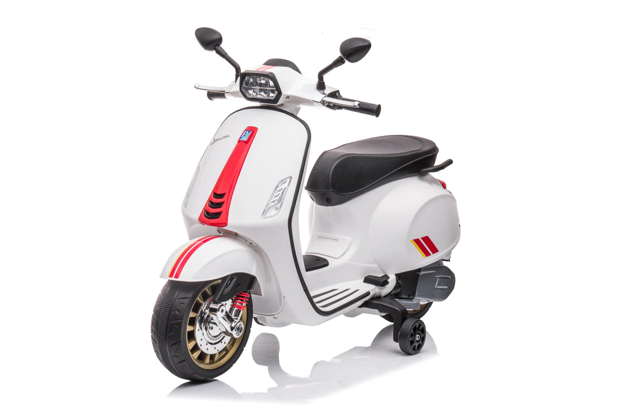Vespa Sprint, 12 Volt Elektrische Scooter Met Muziek En Meer!