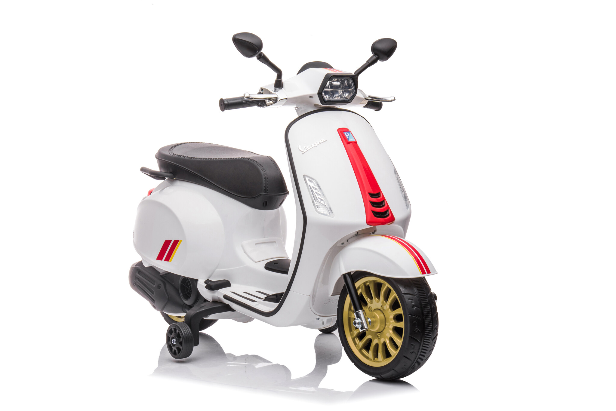 Vespa Sprint, 12 Volt Elektrische Scooter Met Muziek En Meer!
