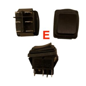 Schakelaars En Aan/Uit Knopjes Voor Elektrische Kinderauto's, Motors En Quads - (E) Gaspedaal met rubber 6 pins