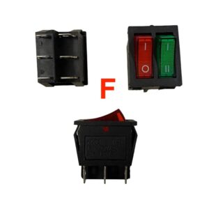 Schakelaars En Aan/Uit Knopjes Voor Elektrische Kinderauto's, Motors En Quads - (F) Aan - Uit / 1 en 2 snelheden