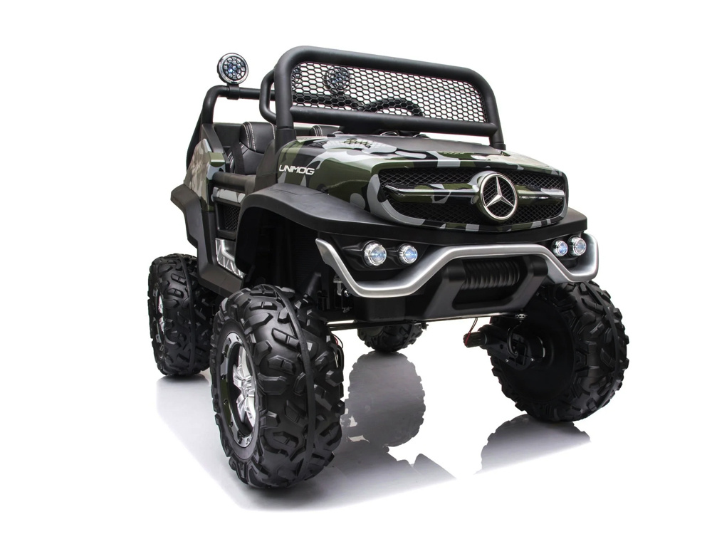 Mercedes-Benz Unimog, 12V Kinder Accu Voertuig, Buggy Met Vele Opties Mercedes-Benz Unimog, 12V Kinder Accu Voertuig, Buggy Met Vele Opties