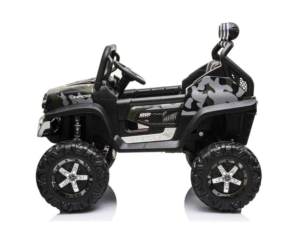 Mercedes-Benz Unimog, 12V Kinder Accu Voertuig, Buggy Met Vele Opties Mercedes-Benz Unimog, 12V Kinder Accu Voertuig, Buggy Met Vele Opties
