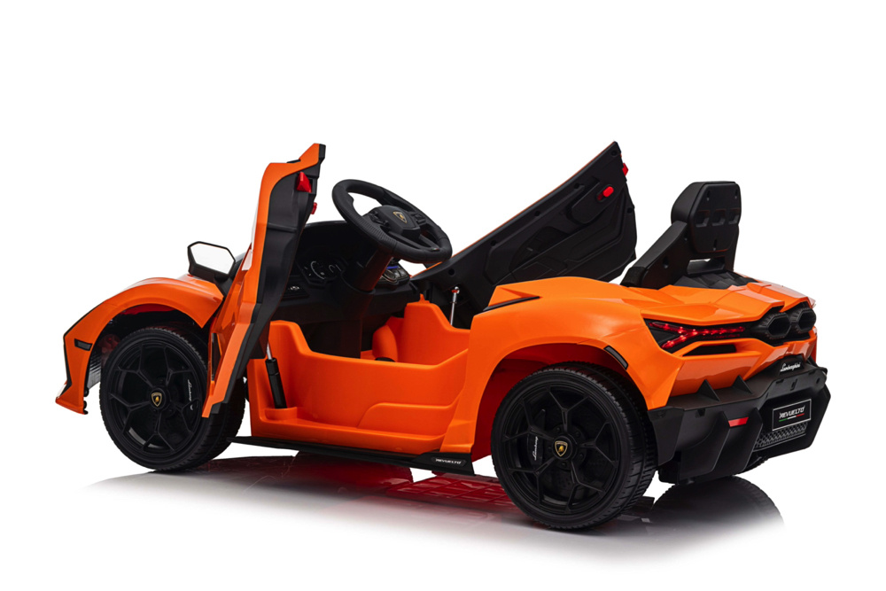 Lamborghini Revuelto, 12 Volt Elektrische Kinderauto Met Eva Banden En Kunstleder Zitje!