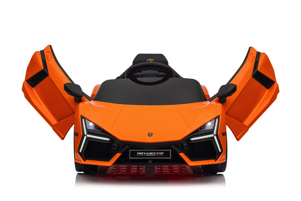 Lamborghini Revuelto, 12 Volt Elektrische Kinderauto Met Eva Banden En Kunstleder Zitje!