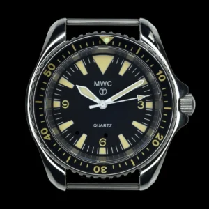 MWC 1985 Pattern militaire duikhorloge Horloge with Chromed Case and – NATO strap