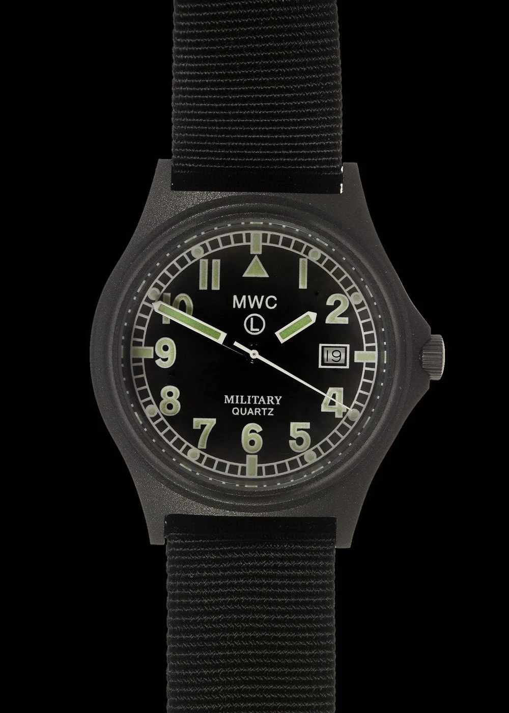 MWC G10 50m waterbestendig PVD Stealth with Battery Hatch, Solid – NATO strap