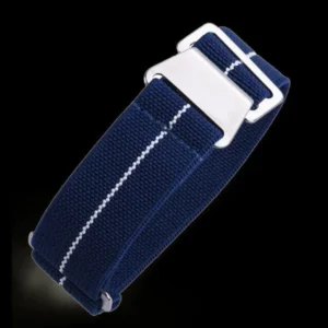 22mm Elasticated French Navy and Special Forces Strap in Nav