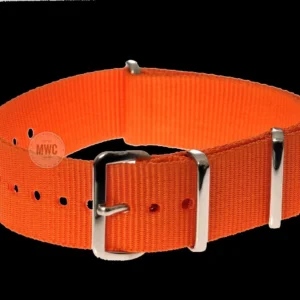 22mm Orange "High Visibility" SAR NATO Militair Horloge Strap