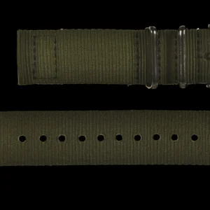 2 Piece 22mm Olive NATO Militair Horloge Strap in Ballistic Nylon – Groen