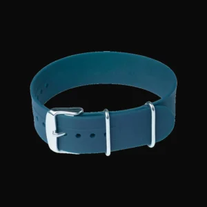 20mm Navy Blue Silicone/Rubber NATO Militair Horloge Strap