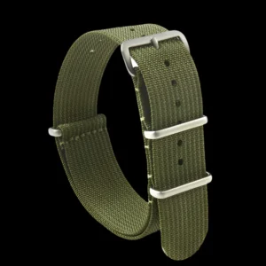 22mm Ribbed Army Green NATO Militair Horloge Strap