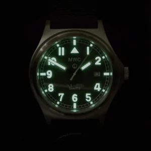MWC G10 100m / 330ft waterbestendig zwart PVD Steel Militair Horloge – NATO strap