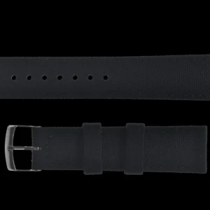 2 Piece Retro Pattern 20mm Canvas Militair Horloge Strap in Black -