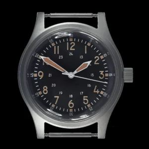 A-17 U.S 1950s Korean War Pattern Militair Horloge with plexiglas and