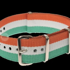 Ireland - 18mm "Orange, White and Green" NATO Militair Horloge Strap