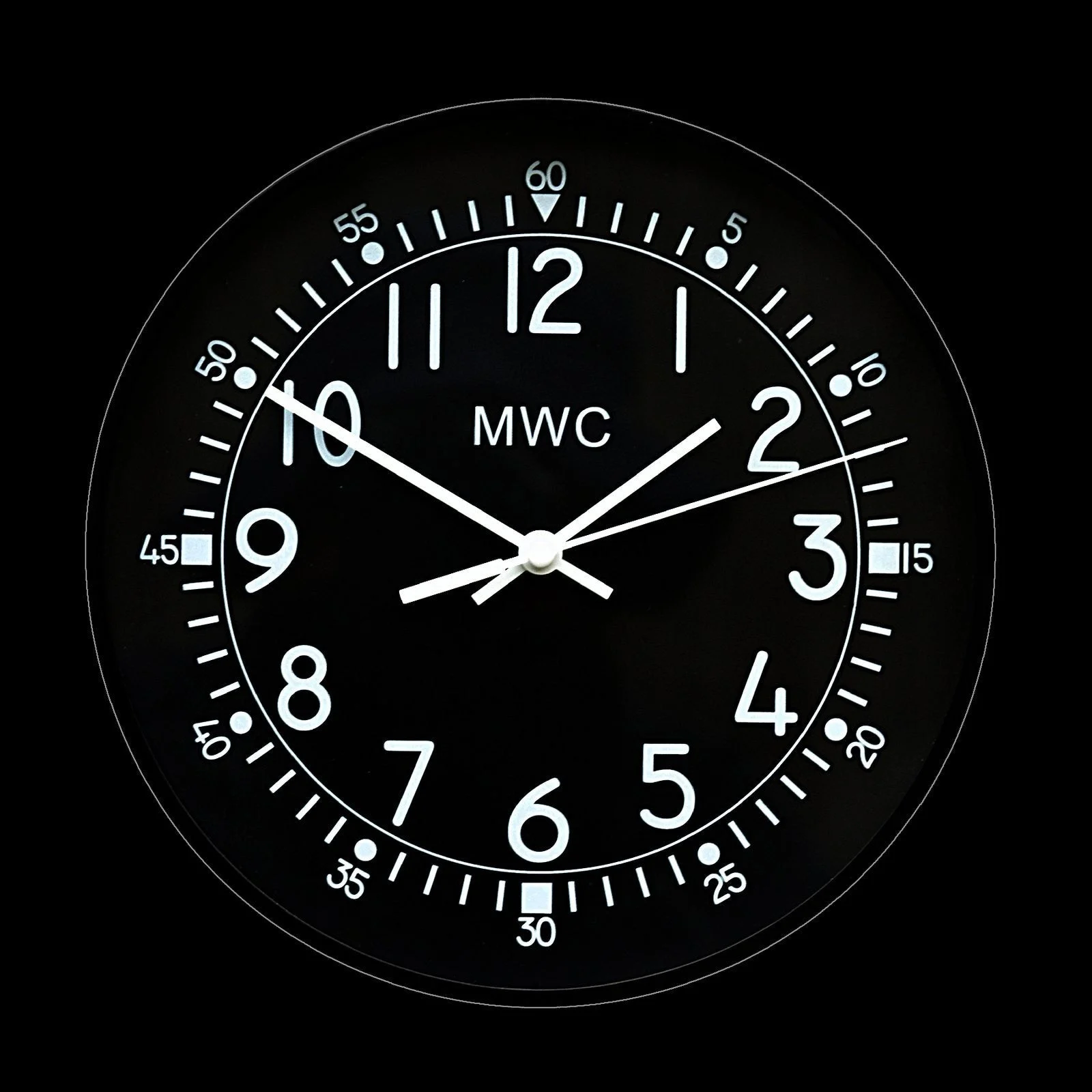 MWC Amerikaans 1940s/50s Pattern Retro Militair Wall Clock with
