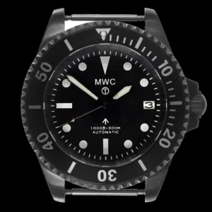MWC 24 Jewel 1982 Pattern 300m Automatisch militaire duikhorloge – Zwart