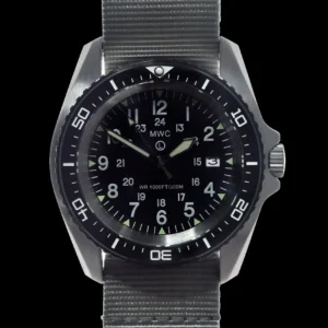 militaire duikhorloge Horloge roestvrij staal (Automatisch) 24 Hour – Wit
