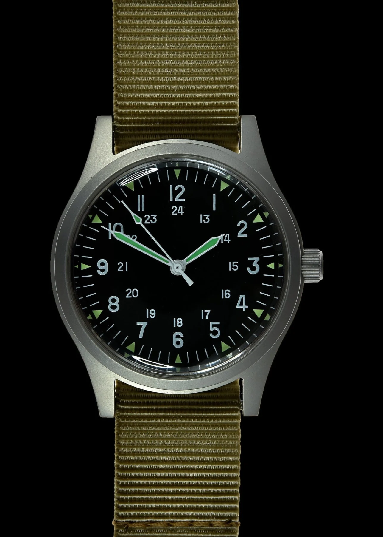 GG-W-113 U.S 1960s Pattern Automatisch 100m/330ft waterbestendig – Wit