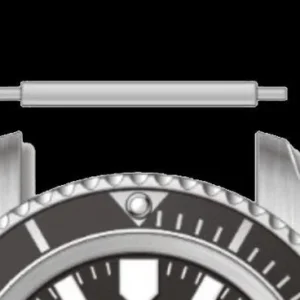 Pair of Horloge Pins Designed to Create the Appearance of a