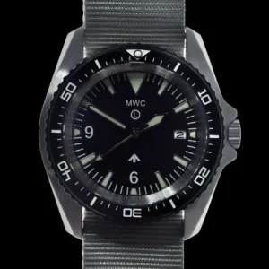 militaire duikhorloge Horloge roestvrij staal (Automatisch) 12 Hour – Wit