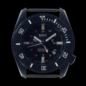 MWC "Submariner / Naval Crew Divers Horloge" in Covert zwart PVD 500m – Stalen armband