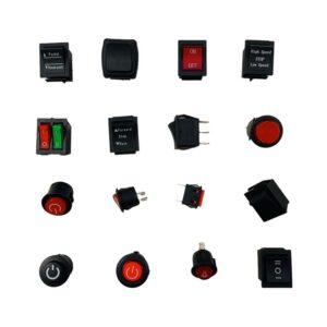 Schakelaars En Aan/Uit Knopjes Voor Elektrische Kinderauto's, Motors En Quads - (K) Aan - Uit rond voor gatmaat 23mm