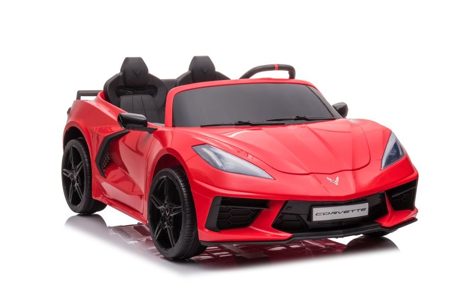 Corvette Stingray, 2-Persoons Elektrische Kinder Voertuig, 12 Volt Met Rubberen Banden, Leder Zitje En Meer!