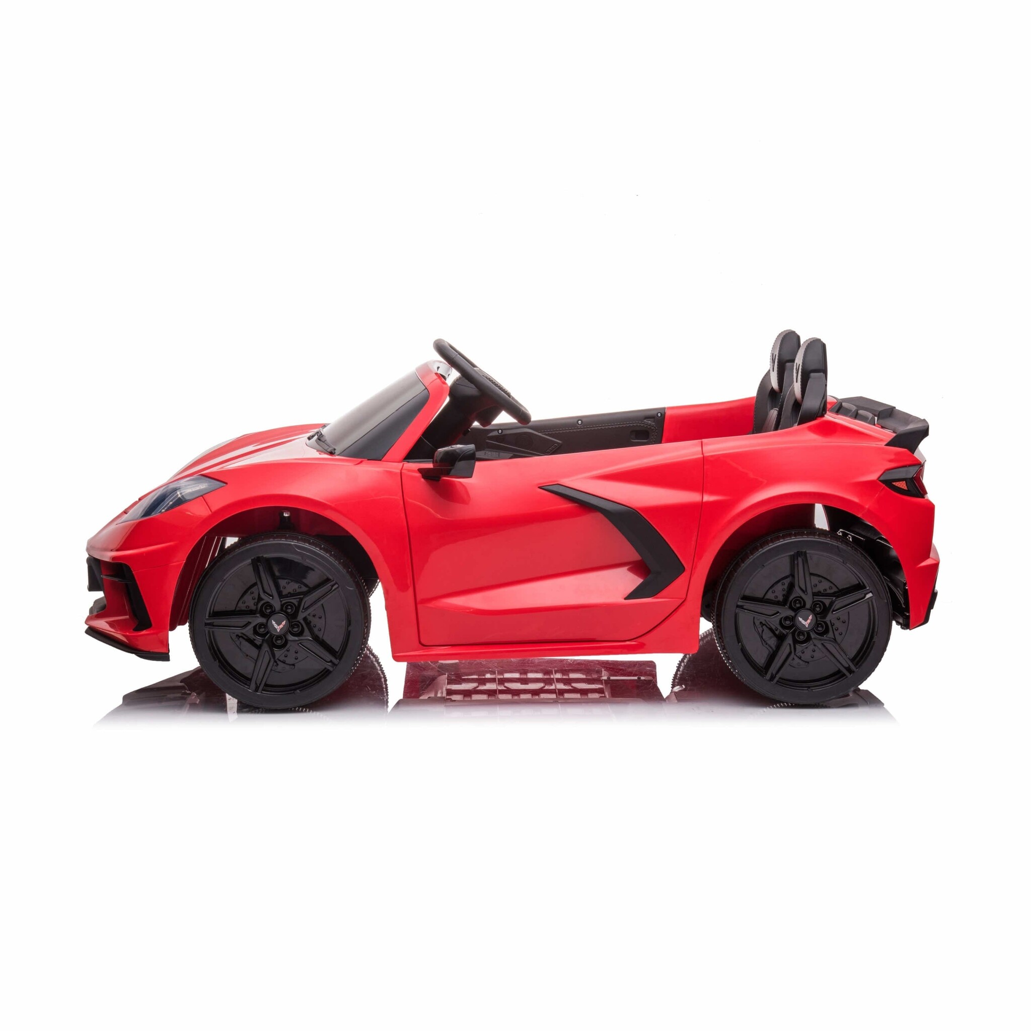 Corvette Stingray, 2-Persoons Elektrische Kinder Voertuig, 12 Volt Met Rubberen Banden, Leder Zitje En Meer!