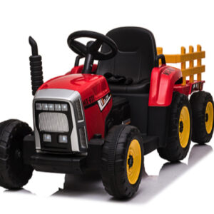 Tractor Rood, 2X 12 Volt Motoren, Elektrische Kindertractor.