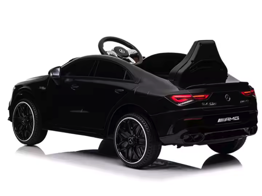 Mercedes Cla 45 S Amg Elektrische Kinderauto 12 Volt Elektrische Kinderauto Met Rubberen Banden, Leder Zitje En Meer!