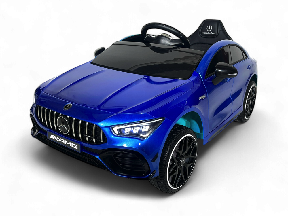 Mercedes Cla 45 S Amg Elektrische Kinderauto 12 Volt Elektrische Kinderauto Met Rubberen Banden, Leder Zitje En Meer!